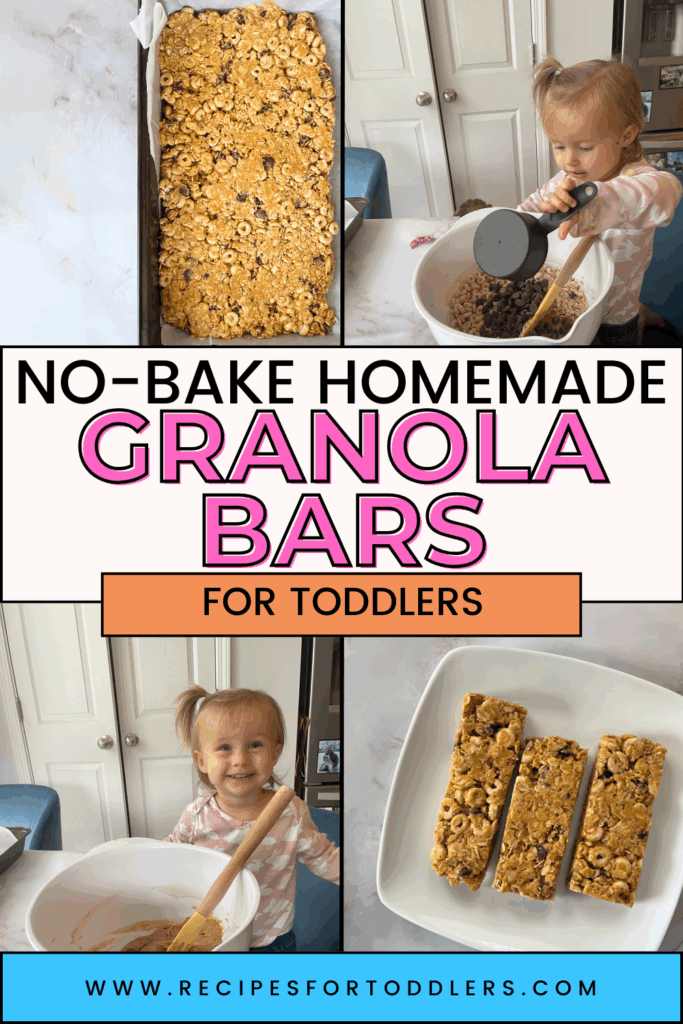 healthy no bake granola bars for toddlers | healthy snacks for kids | clean ingredient snacks | granola bars for kids | easy snacks for toddlers | easy on the go snacks