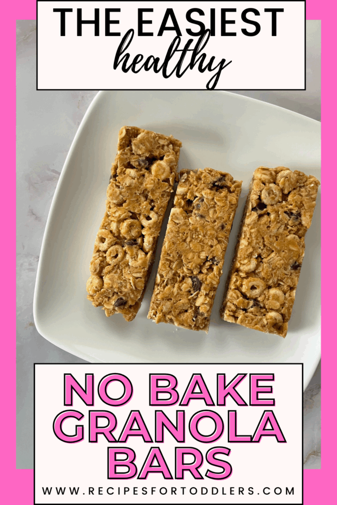 healthy no bake granola bars for toddlers | healthy snacks for kids | clean ingredient snacks | granola bars for kids | easy snacks for toddlers | easy on the go snacks