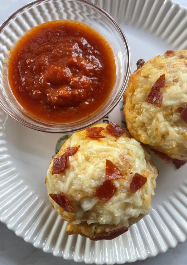 Hidden Veggie Pizza Muffins for Toddlers