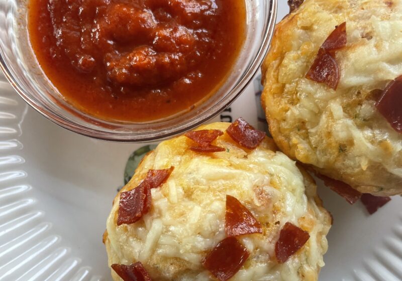Hidden Veggie Pizza Muffins for Toddlers
